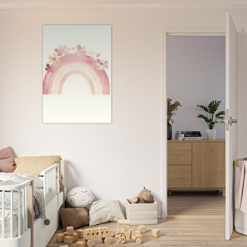 Artfulprints  Bloemen regenboog   poster 70x100 cm - vtwonen shop