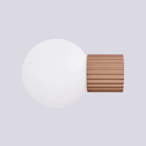Sollux Lighting Wandlamp HALO mokka IP44 - 12x17x12cm