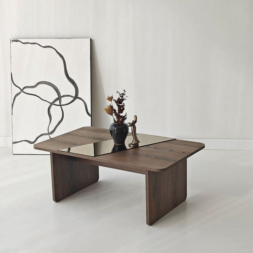 Calicosy - SOLEA Salontafel - Naturel - 100x60x40 cm