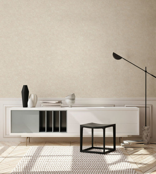 Livingwalls behang effen met schilderachtig effect goud en crème - 53 cm x 10.05 m - AS-379021 - vtwonen shop