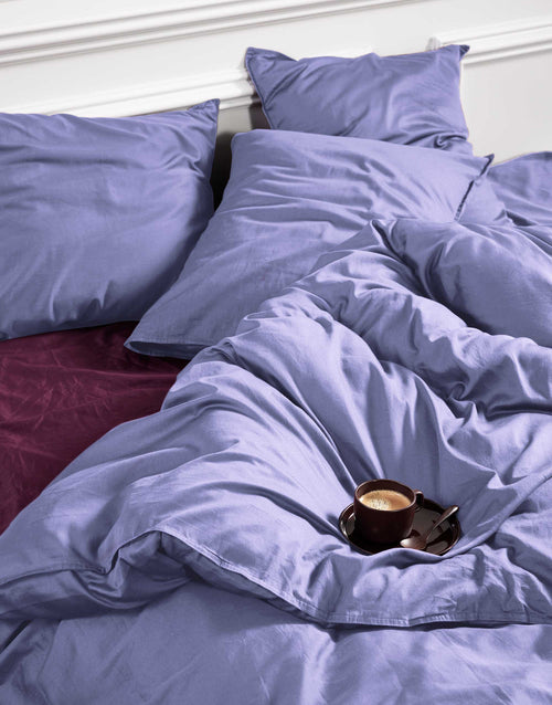 Essenza Minte dekbedovertrek - Lits-Jumeaux XL – 260x200/220 cm - Lavendelblauw