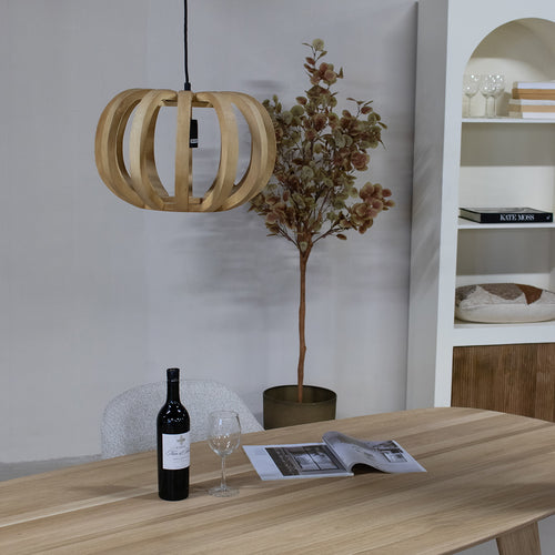 Giga Meubel Hanglamp Samé - Rond - Naturel - 38cm - vtwonen shop