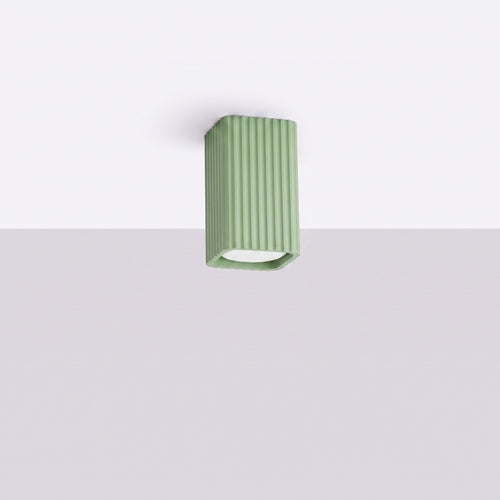 Sollux Lighting Plafondlamp RAYO 10 saliegroen - 6x6x10cm