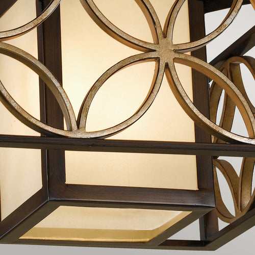 Elstead Remy - 2-lichts Plafondlamp Goud, Brons