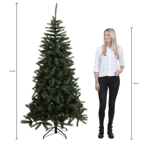 Triumph Tree Bristlecone Kerstboom - Kerstversiering voor Binnen met Volle Uitstraling - Kunstboom met 916 Dennentakken en Kliksysteem - Kunststof PVC