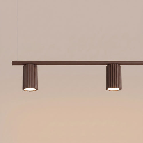 Sollux Lighting Kroonluchter KARBON 4 bruin - 122x6,5x212cm