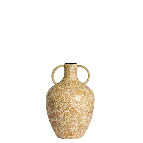 Light & Living vaas Cabra - bruin - Ø20cm