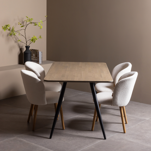 WOOOD 2-standen poot conisch 1 stuks Tablo - Metaal - Zwart - 72x79x10