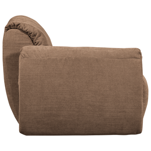 WOOOD 1-zits met arm links Baggy - Geweven Chenille - Bruin - - vtwonen shop