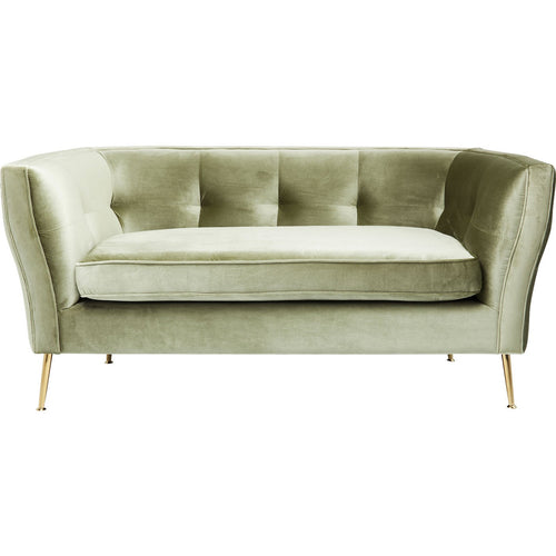 Kare Design Sofa Rimini 2-Zits fluweel groen