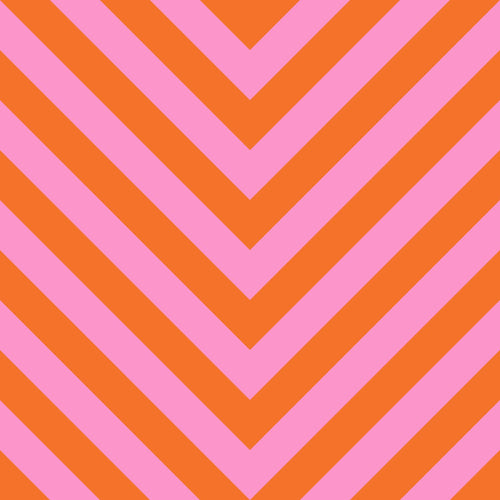 ESTAhome behang chevronpatroon oranje en roze - 50 x 900 cm - 131406 - vtwonen shop