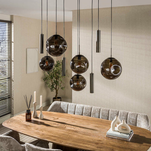 Giga Living Hanglamp Stellar Pendel - Bruin Metaal - 135x60x150cm