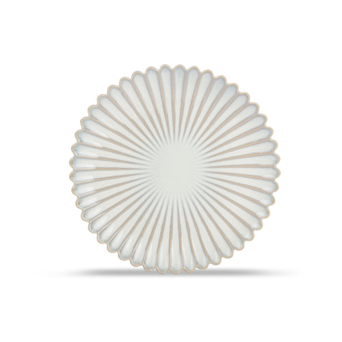 S|P Collection - Plat bord 20cm nuance white Lotus - Set van 4 - vtwonen shop