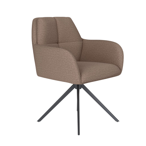 Housecraft Living Pete Eetkamerstoel Draaibaar Metaal Taupe
