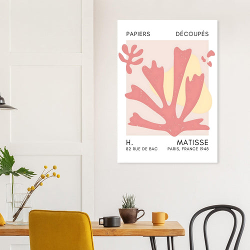 Artfulprints Poster Matisse – Abstract bloom taupe   - 70x100 cm - Taupe