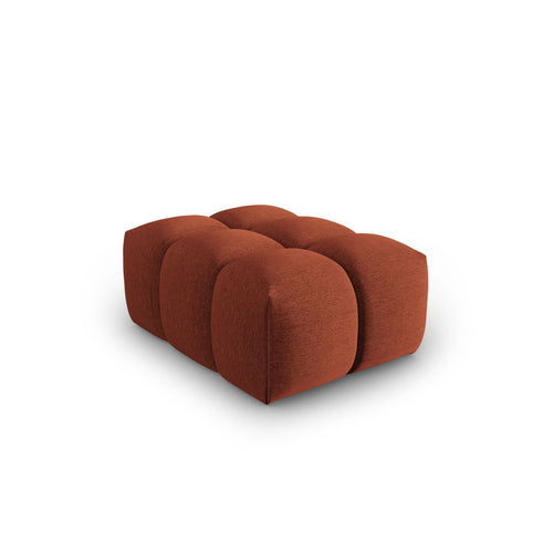 Cosmopolitan Design - Poef Verona structurele stof koraal - 85x60x40cm