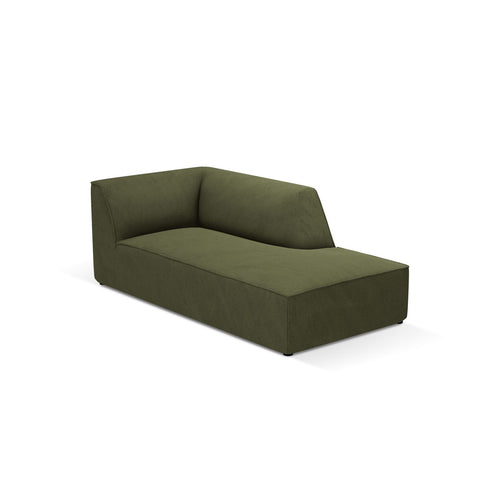 Cosmopolitan Design - Ligstoel rechts Siena ribfluwelen groente - 181x93x69cm