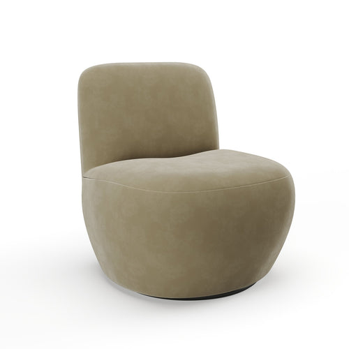 Sia Home - Fauteuil JENA - Fluweel - Beige - 64cm - vtwonen shop