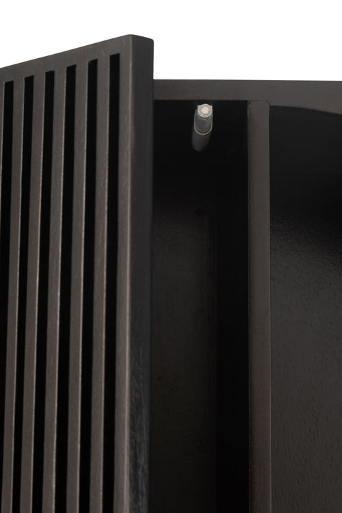 J-Line rek Mode - mango hout/mdf - zwart