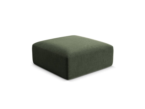 Cosmopolitan Design Poef Campi flueel groente - 90x90x40cm
