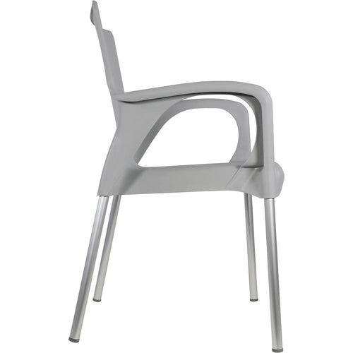 Lesli Living bistrostoel Bella - grijs - 52x55x85cm