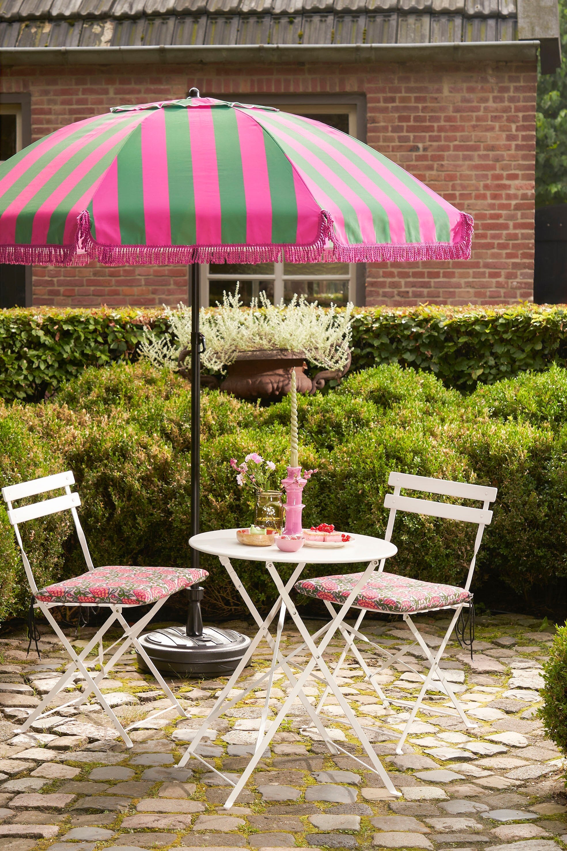 In The Mood Collection Osborn Parasol - H238 x Ø220 cm - Groen