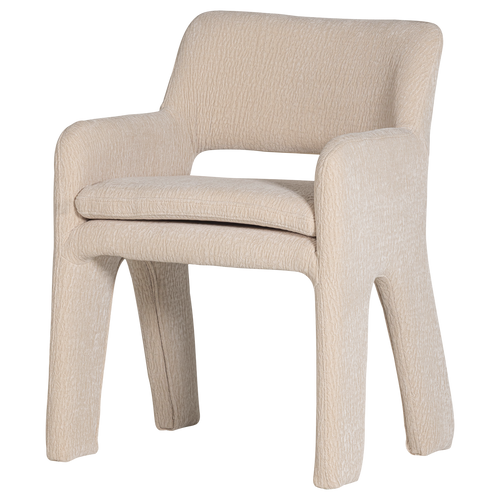 vtwonen eetkamerstoel Bigfoot - Chenille - Zand - 78x57x56
