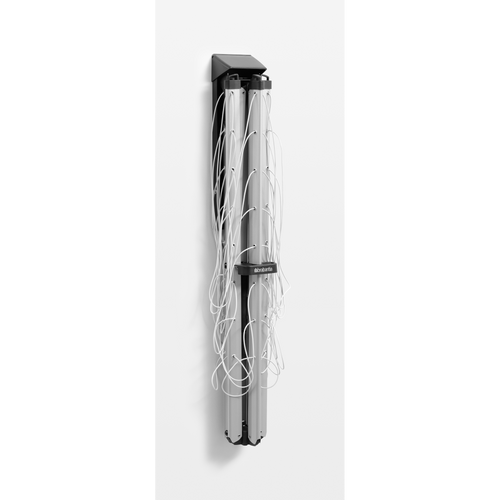 Brabantia WallFix, 24 meter, met beschermhoes - Metallic Grey