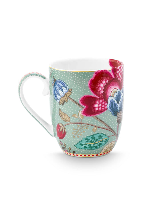 Pip Studio Mokken - Blooming Tales - Lichtblauw - 200ml - Set van 2