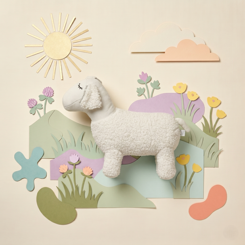 Pintado & Lacado knuffeldier Schaap - wit - 49 cm