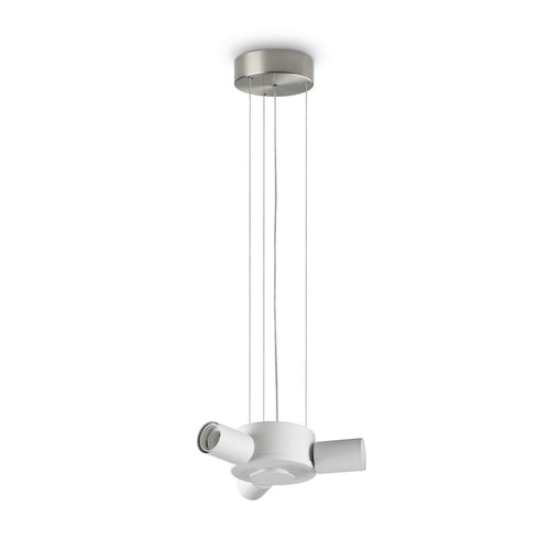Ideal Lux SET UP Hanglamp met meerdere armen, nikkelkleurig, 3x E27 fitting