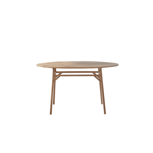 Tikamoon Ovale tafel van gerecycled massief teakhout voor 2/4 personen - Naturel