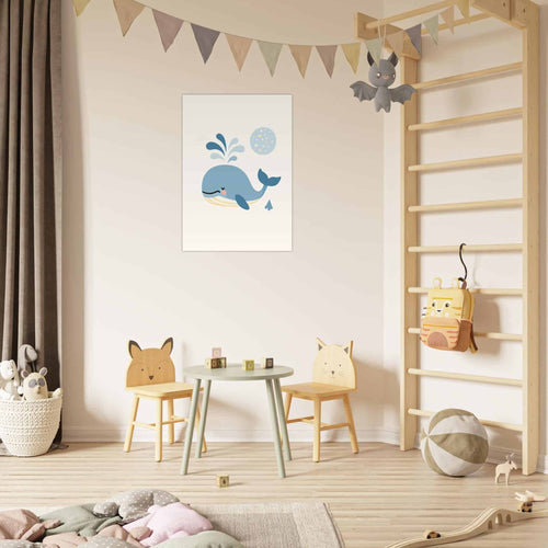 Artfulprints  Walvis Pastel   poster 70x100 cm - vtwonen shop