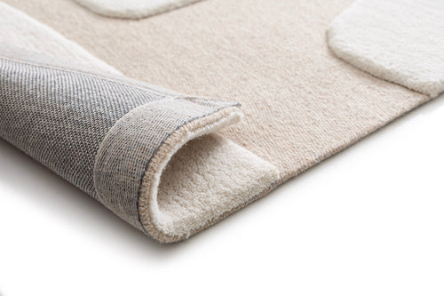 AFK Living vloerkleed Usonia - Handgeweven, zacht comfort voor elke dag en OEKO-TEX® Standard 100 gecertificeerd. - beige - 200x290 cm