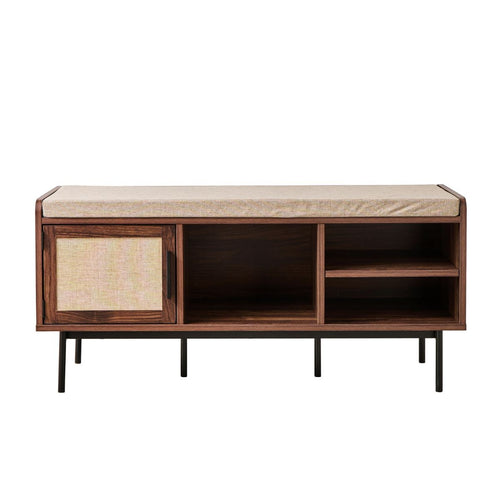 Calicosy - JETSON Schoenenbank - Donker hout - 45,5x100x35 cm