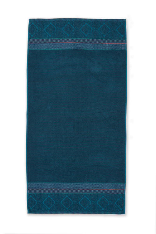 Pip Studio badlaken Soft Zellige - 70x140 cm - donker blauw - vtwonen shop