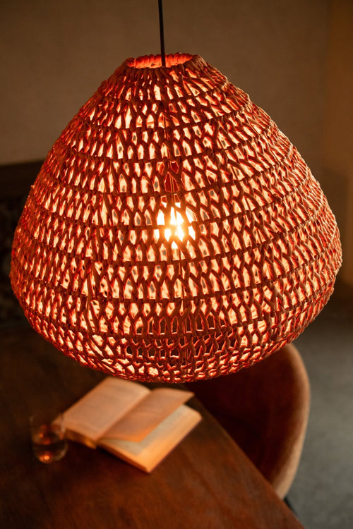 J-Line hanglamp Getwist - metaal - oranje