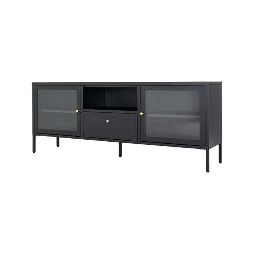 Artichok James metalen tv-meubel zwart - 160 x 35 cm - vtwonen shop