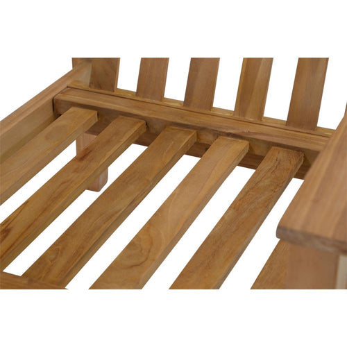 Lesli Living bistrostoel teak - zwart - 65,5x86x82,5cm