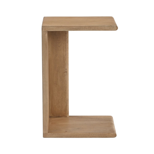 Giga Meubel Bijzettafel Nila - Naturel Hout - 36x28x56cm
