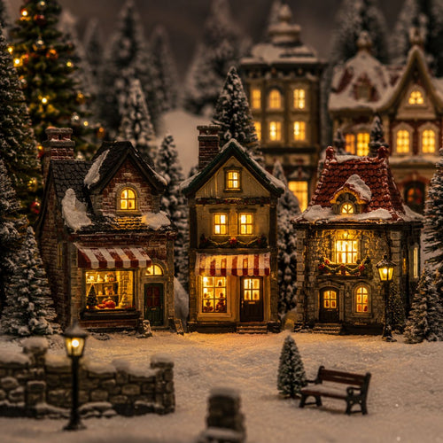 Luville Kerstdorp Switch Adapter 4,5 Volt met 4 Plugs - Kerstversiering voor Binnen - Kerst Decoratie Miniatuurwereld - Vervangt Batterijkastje - 7 x