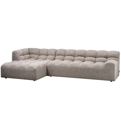 WOOOD chaise longue links Allure - Polyester - Klei - 79x324x165 - vtwonen shop