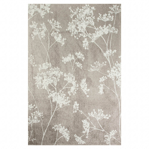 Lola&Moi vloerkleed Parchment - zilver - 200x280cm