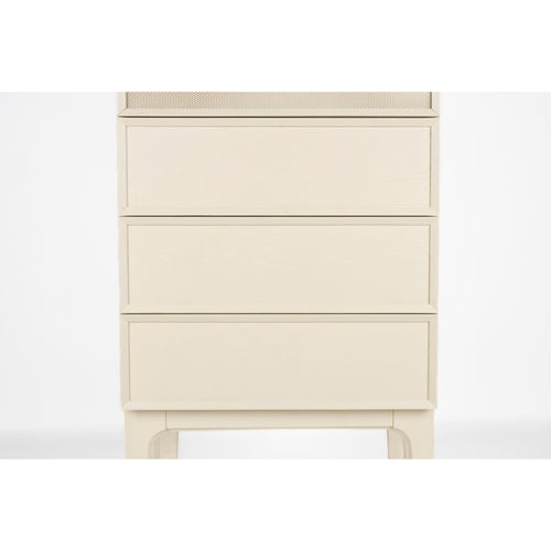 Zuiver June Opbergkast/ Kledingkast 1 Deur + 3 Lades Hout Beige - vtwonen shop