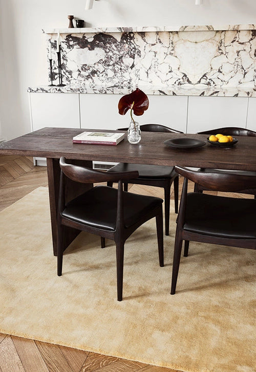 Vloerkleed Layered Classic Solid Wool Rug Harvest Yellow 300x400 cm - vtwonen shop