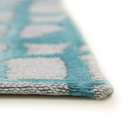 Louis De Poortere vloerkleed Blue Marine - blauw - 80x250cm