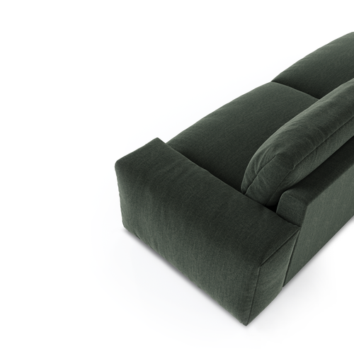 Sia Home - 3-zitsbanken BLISS - Zacht aanvoelende geweven stof - Kaki groen - 220cm - vtwonen shop