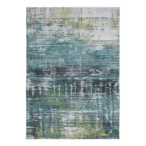 Louis De Poortere binnen & buiten machinewasbaar vloerkleed Atlantic Streaks van 70% gerecycled PET - blauw - 140x200cm