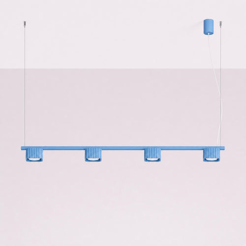 Sollux Lighting Kroonluchter RIFF 4 azuurblauw Gx53 - 122x10x208cm