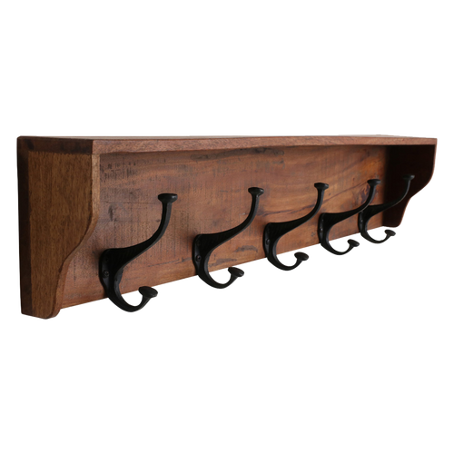 Raw materials wandkapstok Factory - FSC gerecycled hout - 80x10x16 cm - vtwonen shop